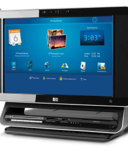 Primeiro computador do tipo all-in-one com tela touch, sucesso da HP na CES 2006.